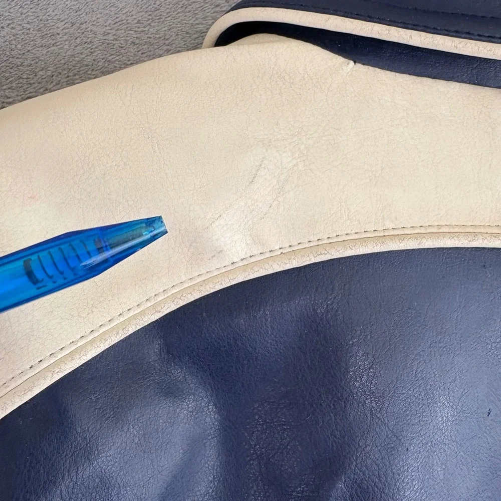 Dallas Mavericks Kids Size 8 10 NBA Varsity Jacket White Leather Sleeves **flaws